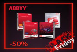 Черная пятница: невероятная скидка -50% на программы ABBYY!