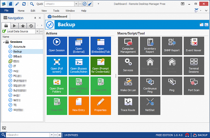 remote desktop manager free devolutions