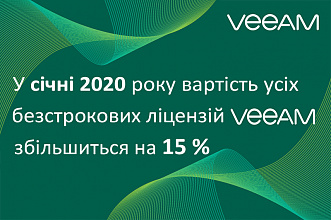Очікується підвищення цін на програмні продукти Veeam