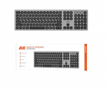 Клавіатура ножнична 2E KS270 109key, WL/BT, EN/UK картинка №25820
