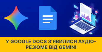 У Google Docs з’явилися аудіо-резюме від Gemini