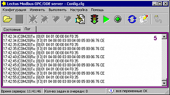 Lectus Modbus OPC/DDE сервер картинка №8634